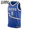 Dres Milwaukee Bucks Brook Lopez Nike 2024-25 City Edition Plava Swingman - Dječji